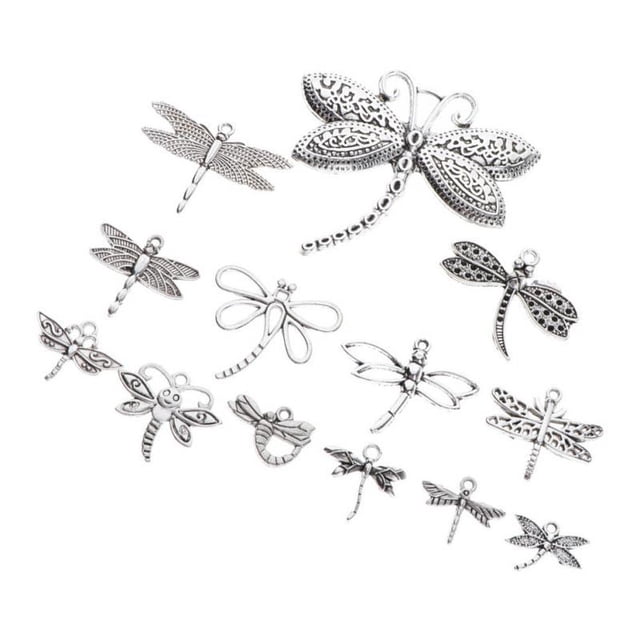 13 piezas de adornos colgantes para árboles de Navidad - varios colgantes con Zulema Dije para hacer joyas con libélula