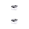 thumbnail image 4 of Matsuzay Tanque de almacenamiento de alimentos apilable, latas selladas multiusos, contenedor transparente de plástico, granos, aperitivos de 460ml 2piezas, 4 of 6