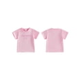 thumbnail image 2 of BemeyourBBs Toddler Baby Girl Little Sister Big Sister Matching Outfit Sweet Pink Summer Clothes Newborn Infant Romper Short Sleeve Bow Letter Embroidery T Shirt Tee Tops, 2 of 8
