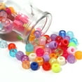 thumbnail image 3 of 200pcs Acrylic Hair Beads for Kids Girls Braids Glow In Dark with Round Colorful Design for DIY Girls Hair Decors, 3 of 20