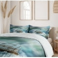thumbnail image 6 of Ambesonne Ocean Duvet Cover Sets, Pirate Ship on Wavy Sea, 2-King, Blue Grey and White, 6 of 7