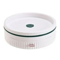 thumbnail image 3 of Organizador de tocadiscos giratorio perfecl Bandeja de almacenamiento Bandeja decorativa para servir Estante de especias para encimera Blanco, 3 of 8