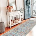 thumbnail image 3 of Findosom 2'x10' Vintage Runner Rug 0.4" Distressed Hallway Rug Non Slip Laundry Runner Rug Washable Runner Rug Kitchen Floor Mat Entryway Rug Runner for Laundry Kitchen Entryway, Multi-color, 3 of 7