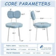 thumbnail image 6 of Teen Girls Vanity Chair Kids Desk Teddy Fleece Kids Reading Seat for Girls(Blue), 6 of 7