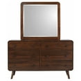 thumbnail image 3 of Robyn 6-drawer Dresser with Mirror Dark Walnut, 3 of 12