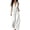 White, variant on Women's Halter Jumpsuit, Sleeveless With Lace Waist Cincher, Wide Leg One-Piece For Elegant Summer & Party Look White Xs