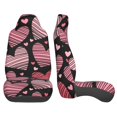 thumbnail image 2 of LAKIMCT Hearts Texture Valentines Day Car Seat Covers Vehicle Front Seat Covers Universal Fit Seat Protector, 2 of 9