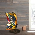 thumbnail image 5 of Chloe Lighting Jacy 1-Light Butterfly Glass Accent Table Lamp in Multi-Color, 5 of 6