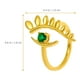 thumbnail image 4 of Anillo de mal de ojo, anillo de circón, anillo de dedo de moda, anillo elegante, joyería para mujeres, 4 of 7