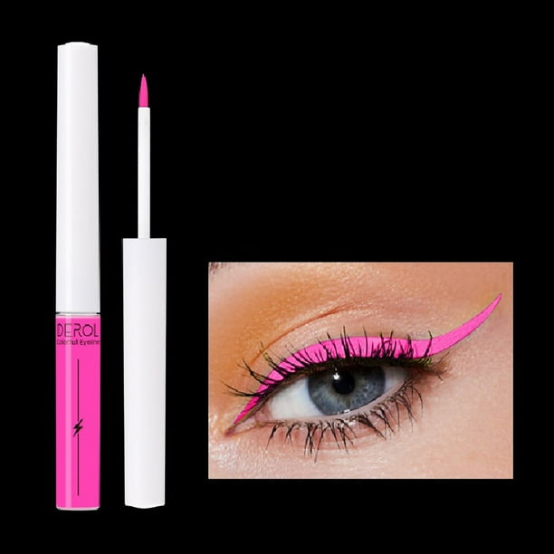 Fluorescent Eyeliner Quick-Drying Water-Soluble Color Luminous Fluorescent Liquid Eyeliner Pen 4ml
