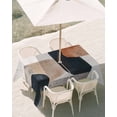 Boho Middle Century Outdoor Tablecloth with Umbrella Hole, Abstract ...