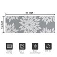 thumbnail image 5 of Bohemian Retro Floral Non-Slip Entryway Door Mat,Boho Indoor Decor Durable Low Plush Door Mat,Washable Welcome Rug for Patio Hallway Home Decor 16x47 Inches, 5 of 7