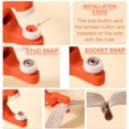 thumbnail image 7 of Sylvtty Metal Snaps Buttons with Fastener Pliers Press Tool Kit Ergonomic Design Easy to Use Sewing-free Fabric Snaps Clothing Snaps, 7 of 7