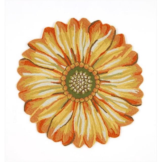 Frontporch 1417-09 Sunflower Yellow 5 Ft. Rd,Area Rugs