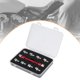 thumbnail image 3 of Llave para radios de motocicleta de 5,0 a 6,8 mm con estuche de almacenamiento, de aluminio, resistente, de fácil instalación, para mayoría de las Rojo, 3 of 5