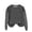 Dark Gray, variant on Crewneck Sweatshirts for Women Polka Dot Long Sleeve Oversized Pullover Top,Ladies Fall Winter Warm Sweatshirt Gray L