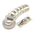 thumbnail image 4 of Pinstripe Stripe Tape Decal Vinyl Car Stickers Streamline Double Line Gold, 4 of 9