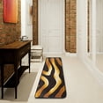thumbnail image 6 of Kitchen Rugs and Mats Non-Skid Washable Runner Rugs Animal Print Golden Zebra Texture Long 72x24 inch for Floor Cushioned Hallway Entryway Indoor 2x6 Stripe, 6 of 7