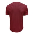 thumbnail image 4 of Styesk T-Shirts pour Homme Hommes Manches Courtes Musclé Robuste Basique Blouse de Couleur Unie T-Shirt Manches Courtes Col Rond Blouses Chemises, 4 of 6