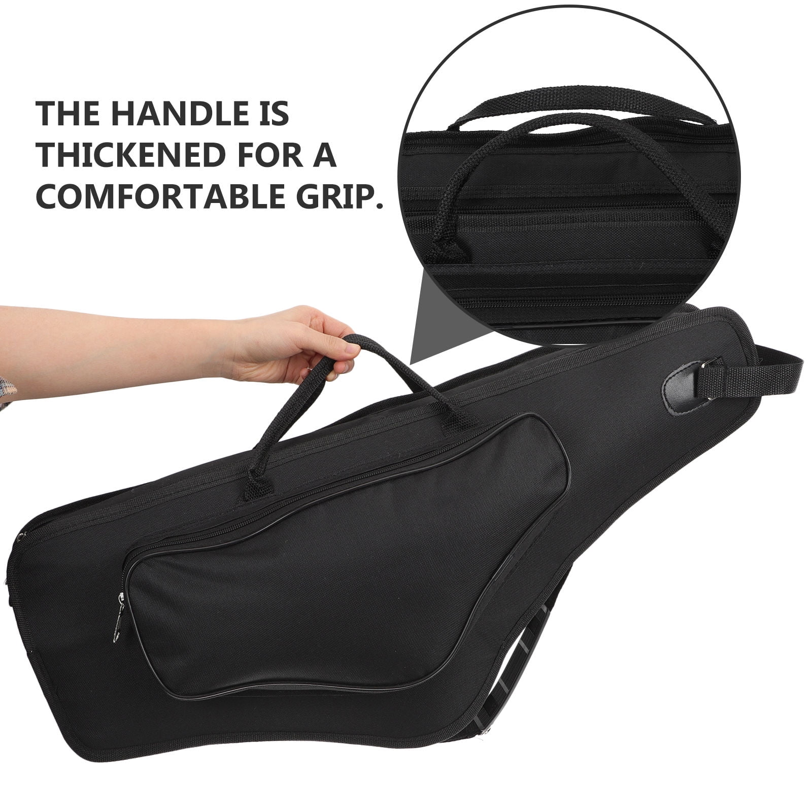 GAXIRE Alto Saxophone Soft Case Cotton Lining 1Set 25.15X11.00X1.97in