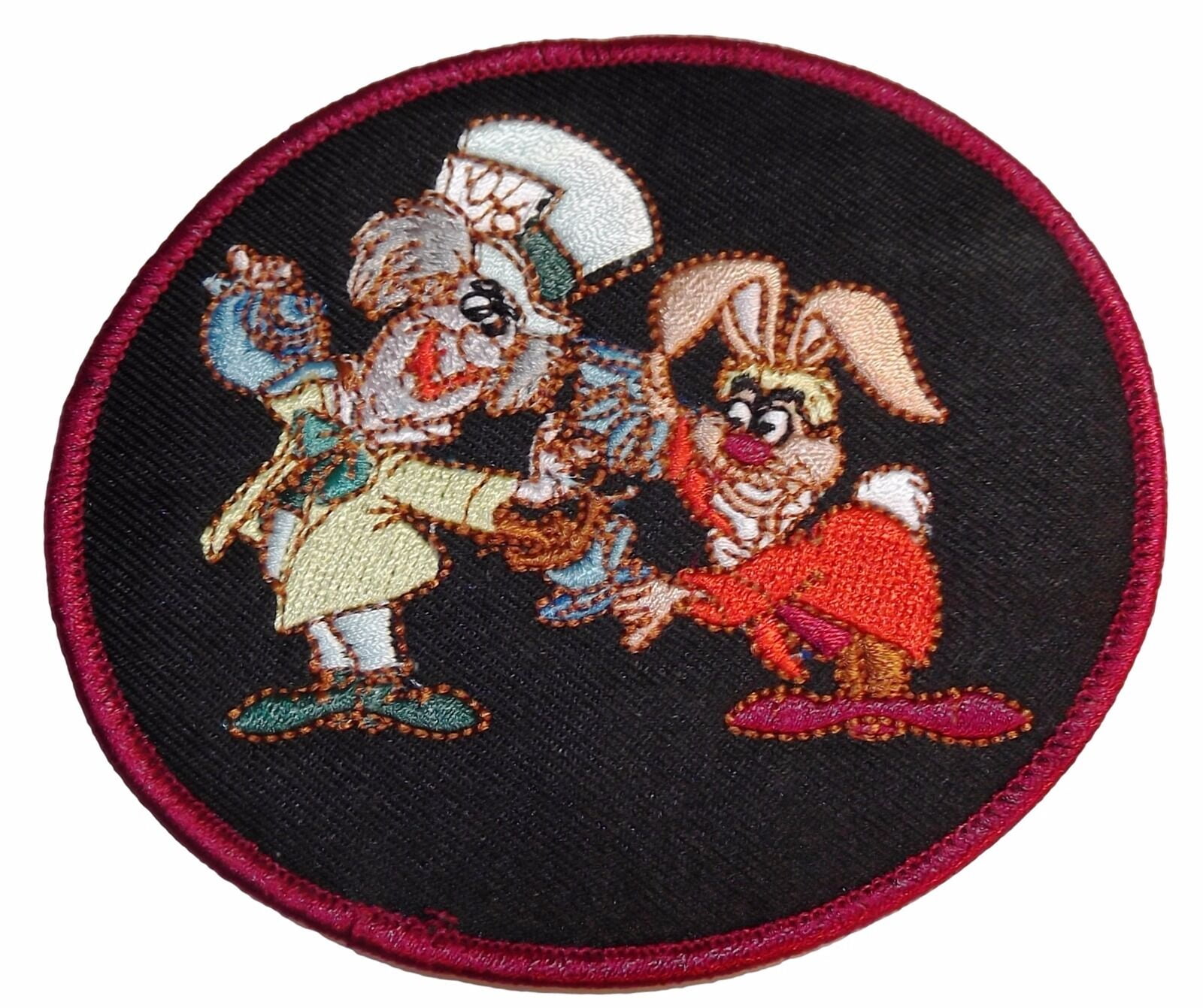Alice in Wonderland At Tea Party Embroidered Iron on Patch Set of 3