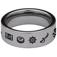 thumbnail image 4 of Pirate Tungsten Carbide Ring, 4 of 9