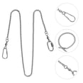 thumbnail image 2 of Stainless Steel Foot Chain Metal Ankle Chain Anti-Off Anklet Durable Ankle Rings for Birds Cockatiels Pet Parrot (Size 4 Extraordinarily Thin Chain), 2 of 8