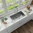 thumbnail image 3 of Sinber 32” Undermount 18 Gauge Single Bowl Satin Finish 304 Stainless Steel Kitchen Sink, 3 of 16