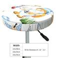 thumbnail image 4 of Naloa Gnome Camping Fishing Round Bar Stool Cushion Cover 12-14 inch, Fits Kitchen, Office, Restaurant Chairs - 14 inch, 4 of 7