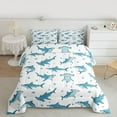 thumbnail image 2 of Feelyou Marine Shark Animal Full Size Comforter Sets, Cartoon Stars Kid Bedding Sets, 3pcs, 2 of 8