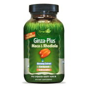 Irwin Naturals Ginza-Plus Maca & Rhodiola – 75 Liquid Soft-Gels