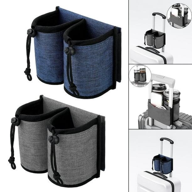2x Luggage Travel Cup Holder Bottle Holder Drink Pouch