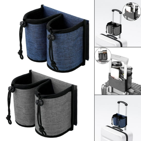 2 Portavasos De Viaje Para Equipaje, Portabotellas, Bolsa Para Carrito De Bebidas, Para Mujer Yotijar Portavasos para equipaje