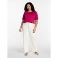 thumbnail image 2 of Terra & Sky Women's Plus Puff Sleeve Top, Sizes 0X-5X, 2 of 5