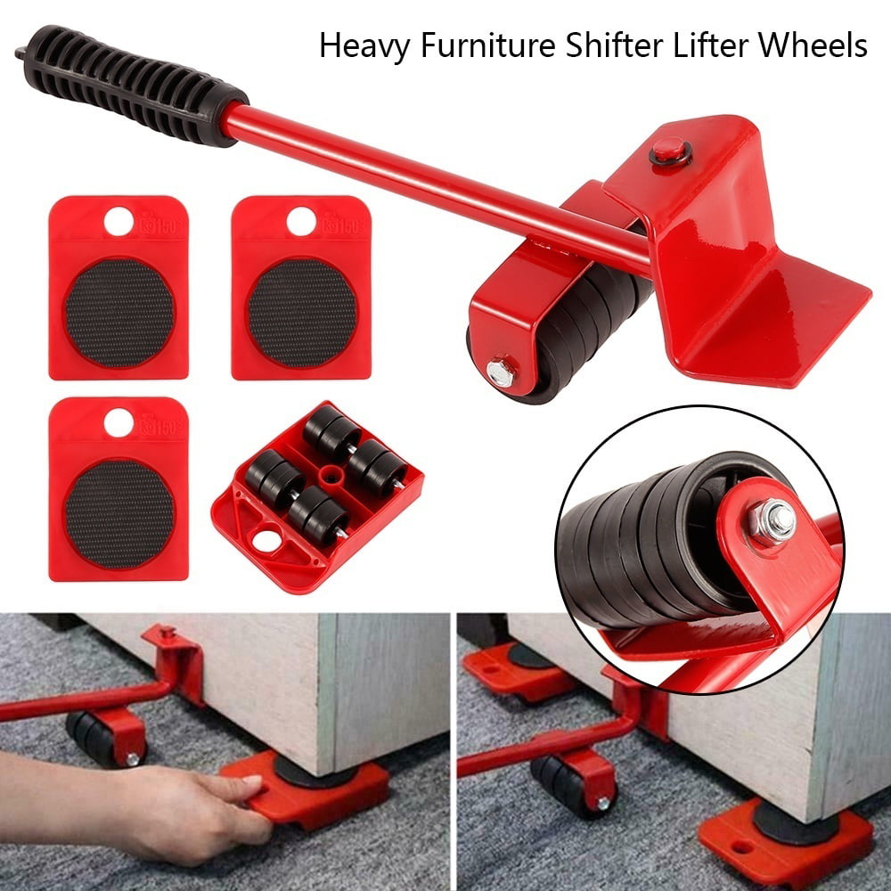 Details about   Heavy Duty Furniture Lifter Hand Tool Set Transport Mover Lifter Slides Wheel 