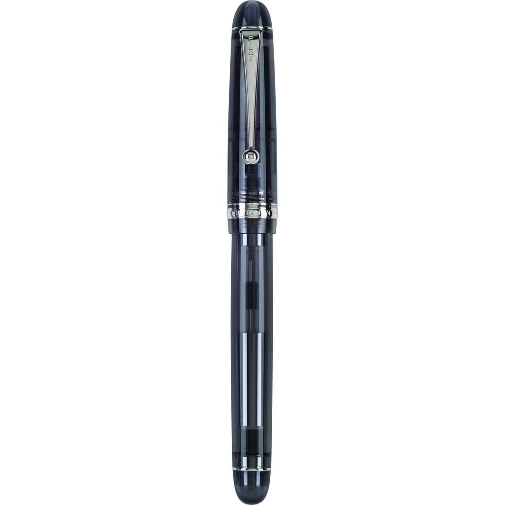 Pilot Custom 74 Fountain Pen - Smokey Black Silver Trim - Medium Point