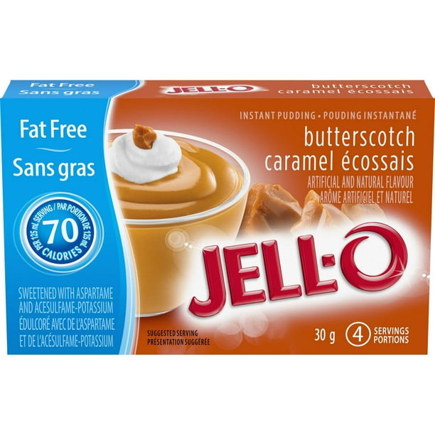 Jell-O Fat Free Butterscotch Instant Pudding Mix - Walmart.ca