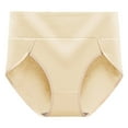 thumbnail image 4 of Elabch Womens Underwear Plus Size Cotton High Waisted Briefs Soft Stretch Full Coverage Panties for Women L-3XL, 4 of 4