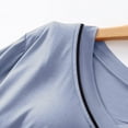 thumbnail image 3 of Nmnitkp Pajamas for Women Set,Womens Pajamas Soft Cotton Pjs Short Sleeve Lounge Sets Casual Two Piece Pjs With Pockets, 3 of 5