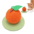 thumbnail image 1 of Post de Rascado de Gato Naranja, Scratcher de Gato Divertido Interactivo Versátil Durante Mucho Tiempo para Afilar La Garra, 1 of 7