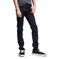 thumbnail image 4 of Victorious Men's Skinny Fit Unwashed Raw Denim Jeans DL938 - Black - 32/32, 4 of 6