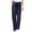 Dark Blue, variant on Women's Plus Size Cotton Linen Pants Moisture Wicking Pants Wide Leg Trousers Solid Color Beige L