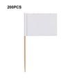 thumbnail image 3 of Wosthever 200 Uds. Banderas de palillos de en blanco de amplia aplicación de para decoración creativa de pastel banderas de palillos de Kits de decoración para fiestas, 3 of 6