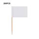thumbnail image 3 of Wosthever Banderas de palillos de de 200 piezas para decoración de pasteles, banderas de palillos de seguras, higiénicas y en blanco, Kits de decoración para fiestas, 3 of 6