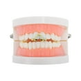 thumbnail image 2 of Unique Bargains 1 Pc Fake Grills Hip Hop Arched Teeth Grillz Gold Tone, 2 of 6