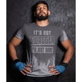 thumbnail image 2 of Sweat Activated T Shirts Men Plus Size With Motivational Messages For Gym Workout Theme it's Not Swagger Im Just Sore 3XL, 2 of 5