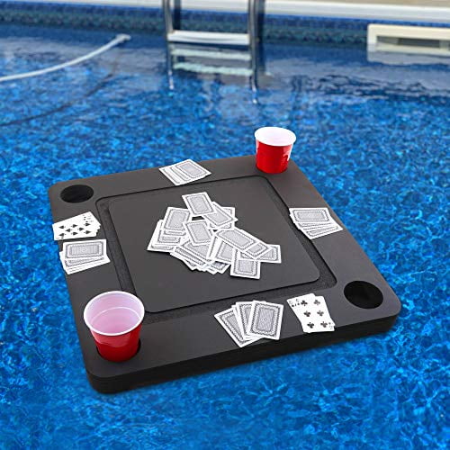 Polar Whale Floating Game or Card Table Tray for Pool or Beach Party