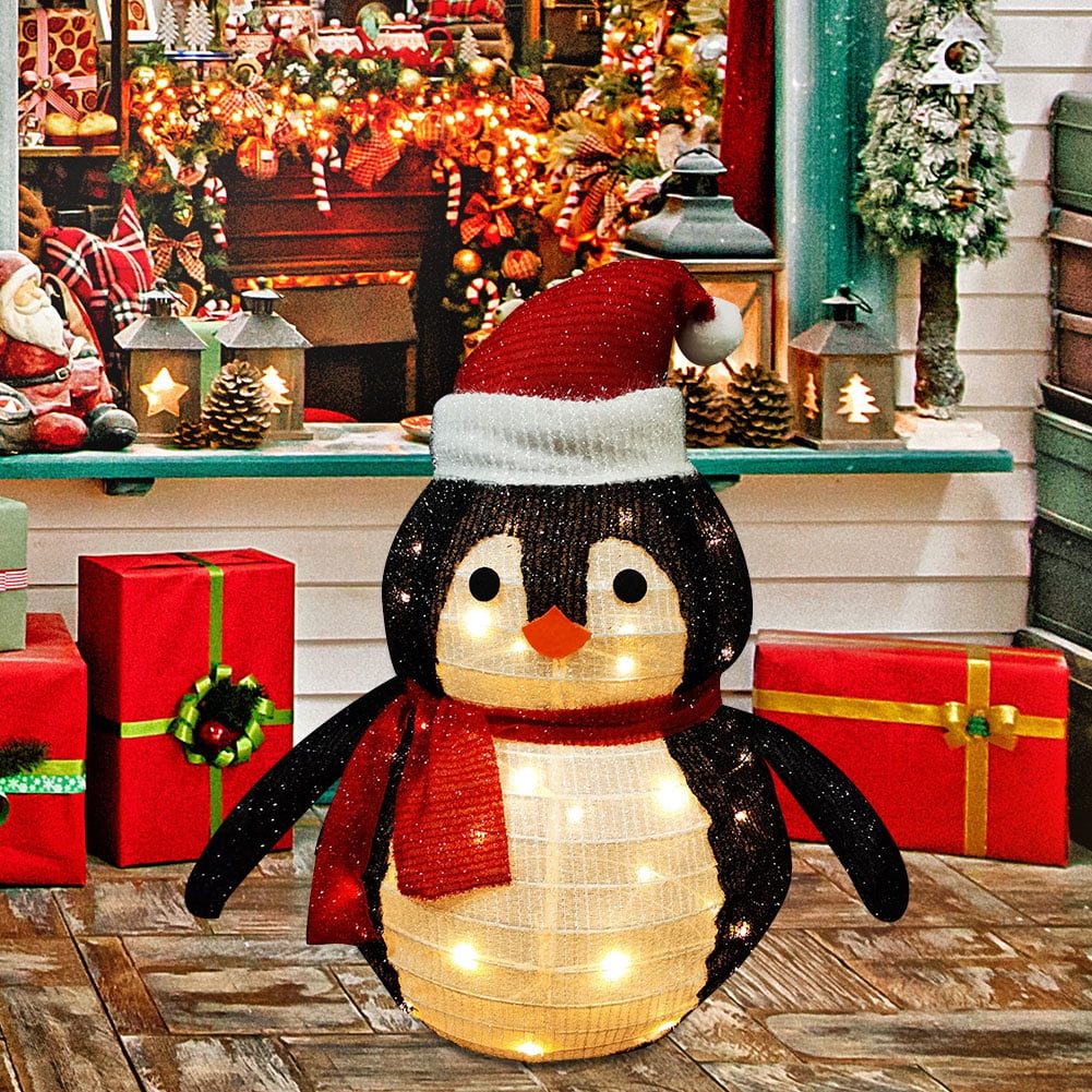 Estacas Navideñas LED Para Jardín - Papá Noel, Muñeco De Nieve Y Más - Decoración Exterior Brillante