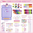 thumbnail image 2 of Kit Nicella para hacer pulseras Friendship, 400 unidades, para niñas de 6 a 12 años, 2 of 9