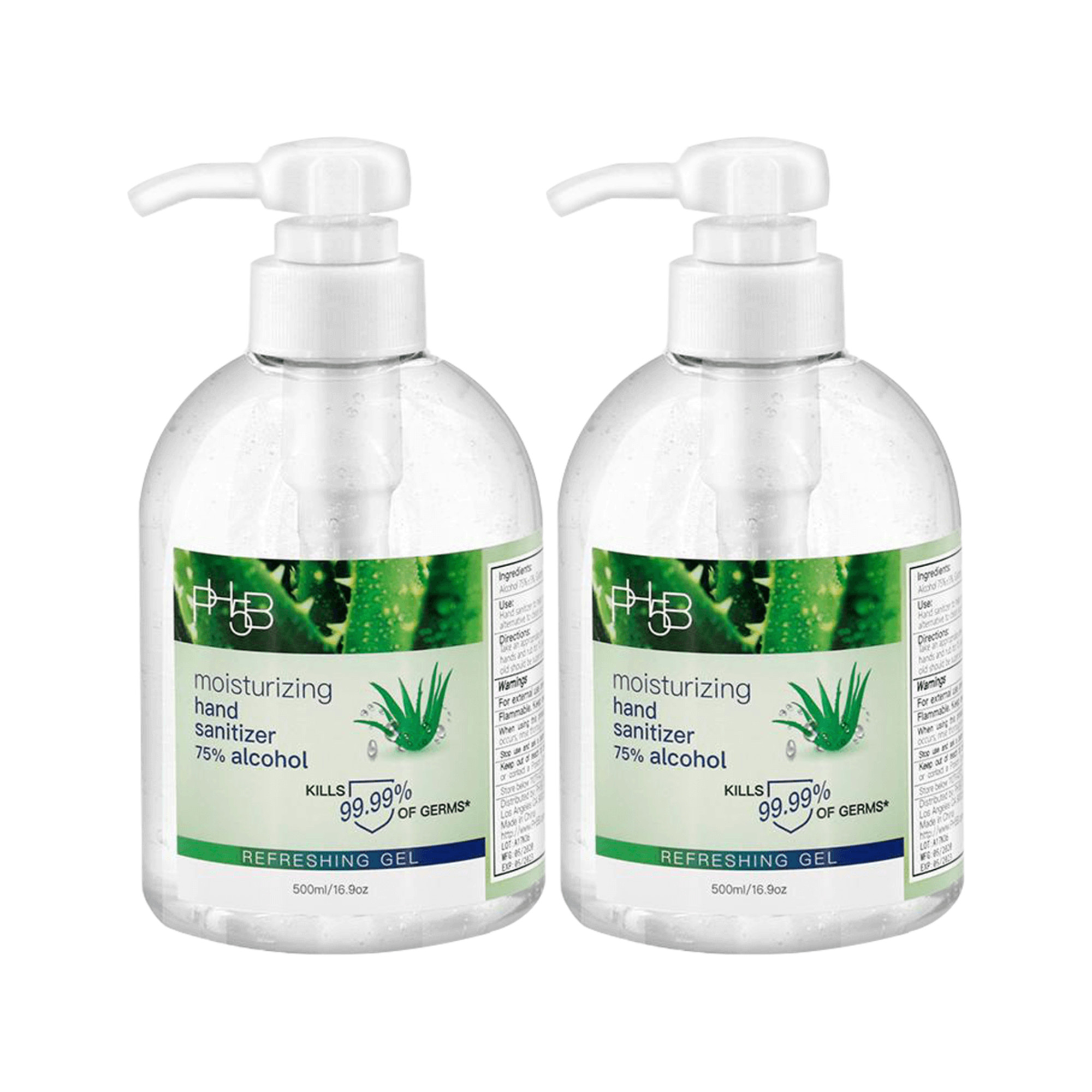 PH5B Moisturizing Hand Sanitizer with Aloe Vera Gel, and Vitamin E 16.9